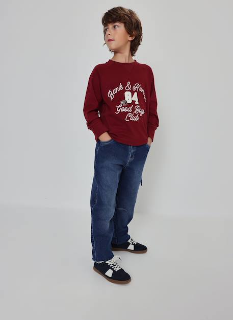 Pantalon garçon denim avec poche latérale Bleu 1 - vertbaudet enfant 