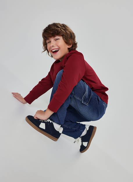 Pantalon garçon denim avec poche latérale Bleu 2 - vertbaudet enfant 