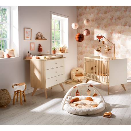 Chambre bébé complète , lit 120x60 et commode à langer - camille Vanille 1 - vertbaudet enfant 