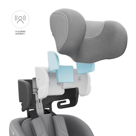 Siège Auto Kinderkraft I-360 2 PLUS i-Size avec ISOFIX, Pivotant à 360°, SPS+ et Installation Dos à la Route 40-150 cm Gris+Noir+Vert 5 - vertbaudet enfant 