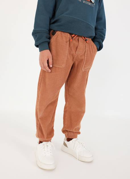 Garçon-Pantalon garçon velours côtelé avec poches