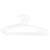 Lot de 6 cintres enfant blanc plastique Blanc+Bleu+Gris+Rose 1 - vertbaudet enfant 