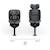Siège Auto Kinderkraft I-360 2 PLUS i-Size avec ISOFIX, Pivotant à 360°, SPS+ et Installation Dos à la Route 40-150 cm Gris+Noir+Vert 2 - vertbaudet enfant 