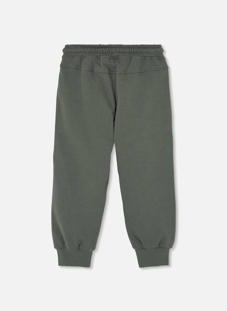 Pantalon garçon molleton avec poche Gris 3 - vertbaudet enfant 