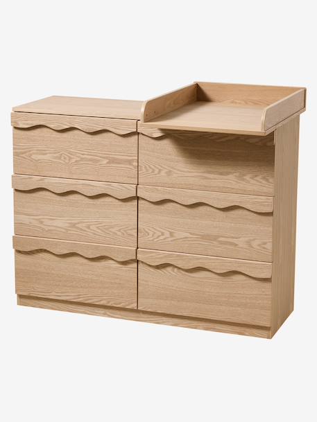Commode 6 tiroirs WAVY bois 2 - vertbaudet enfant 