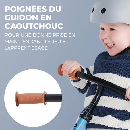 Draisienne Kinderkraft 2WAY NEXT avec Selle et Guidon Réglables, Roues EVA Sans Gonflage, Cadre Léger 3 kg et EN 71-1 Bleu+Menthe+Noir+Rose+Vert 4 - vertbaudet enfant 