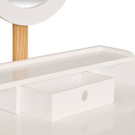 Coiffeuse avec tabouret - bella Blanc 6 - vertbaudet enfant 