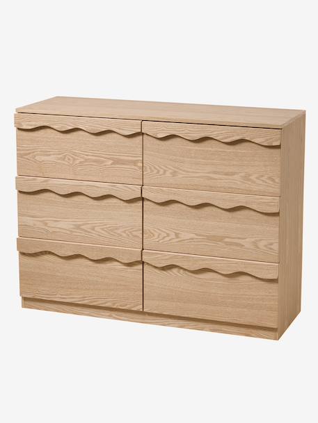 Commode 6 tiroirs WAVY bois 1 - vertbaudet enfant 