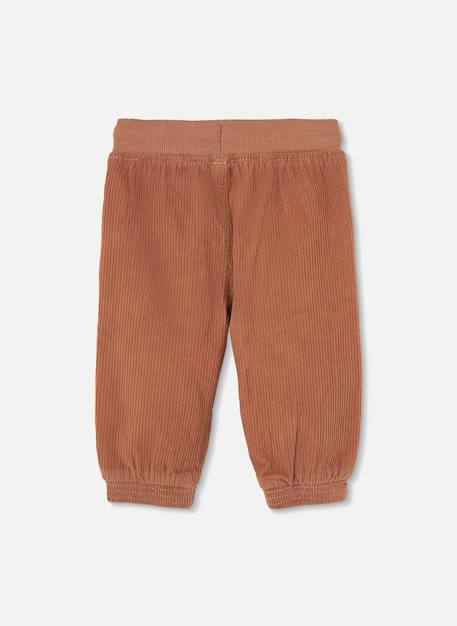 Pantalon garçon velours côtelé avec poches Marron 3 - vertbaudet enfant 