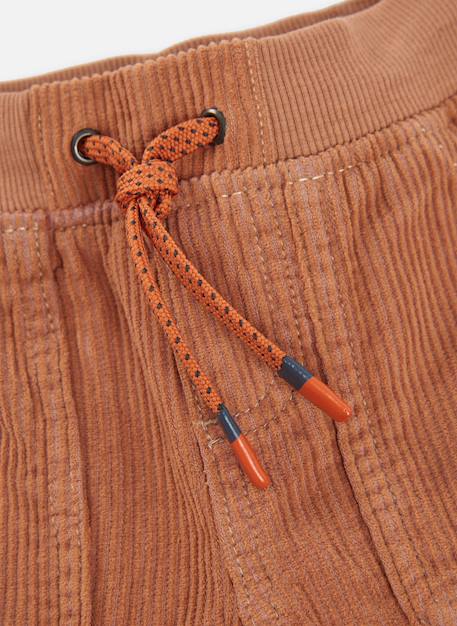Pantalon garçon velours côtelé avec poches Marron 4 - vertbaudet enfant 