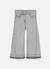 Pantalon fille wide leg Gris 1 - vertbaudet enfant 