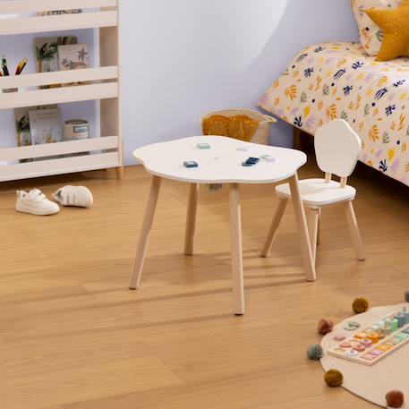 Chaise de table enfant - douceur Beige+Blanc 7 - vertbaudet enfant 