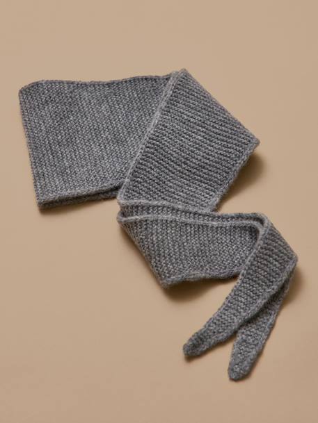 Écharpe en laine fille Beige+Gris chine+Rouge 6 - vertbaudet enfant 