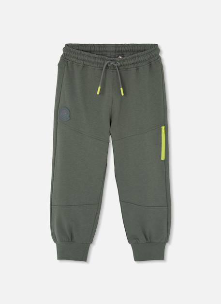 Pantalon garçon molleton avec poche Gris 2 - vertbaudet enfant 