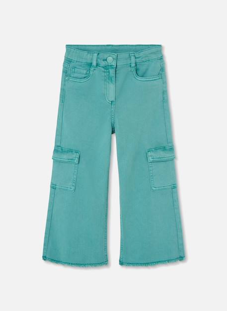 Pantalon fille cargo avec poches Vert 2 - vertbaudet enfant 