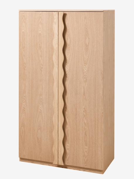 Armoire Wavy 2 portes aspect bois bois 1 - vertbaudet enfant 