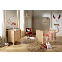 Chambre et rangement-Chambre bébé complète, lit et commode à langer - arty