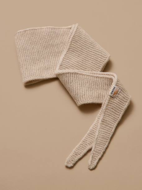 Écharpe en laine fille Beige+Gris chine+Rouge 3 - vertbaudet enfant 