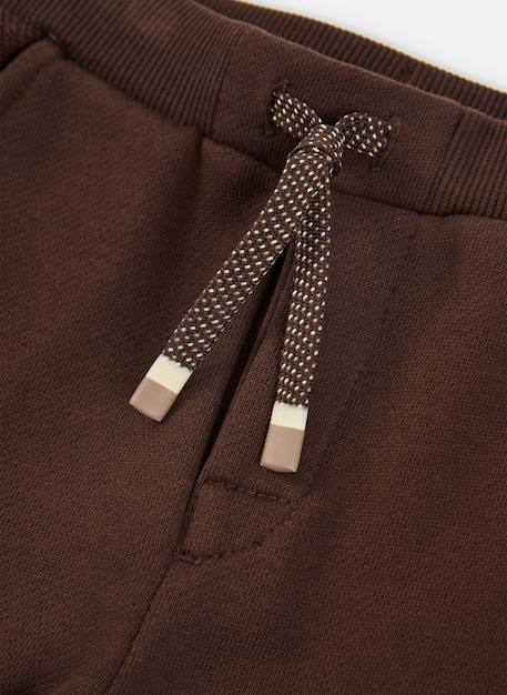 Pantalon garçon en molleton cargo Marron 4 - vertbaudet enfant 