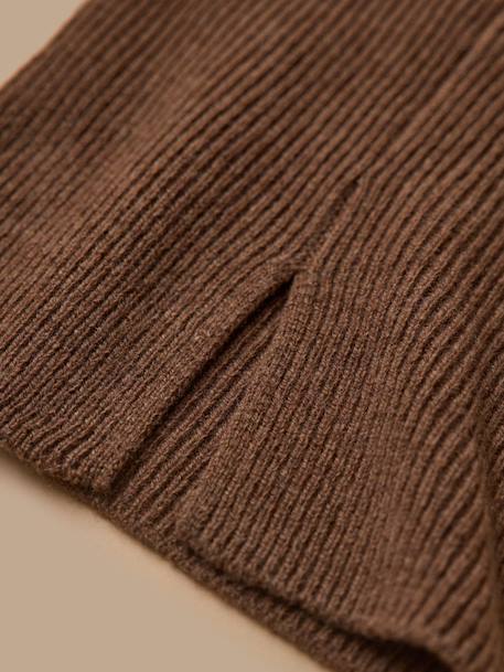 Snood en laine mérinos enfant Brun chine+Cerise+Gris chine 2 - vertbaudet enfant 