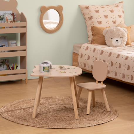 Chaise de table enfant - douceur Beige+Blanc 4 - vertbaudet enfant 