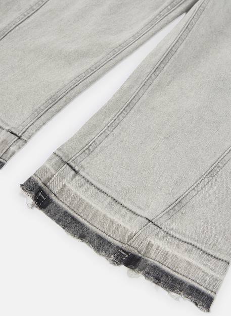 Pantalon fille wide leg Gris 4 - vertbaudet enfant 