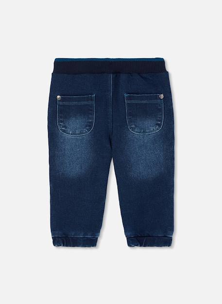 Pantalon garçon denim avec cordon Bleu 3 - vertbaudet enfant 