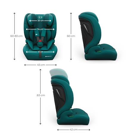 Siège auto enfant COMFORT UP 2 PLUS i-Size 76-150cm 3-en-1 air flow housse amovible ceinture 3 points sans isofix Beige+Blue+Gris+Noir+Vert 30 - vertbaudet enfant 