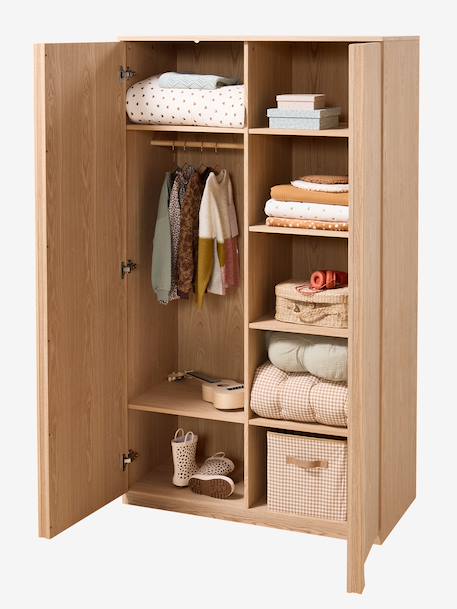 Armoire Wavy 2 portes aspect bois bois 2 - vertbaudet enfant 