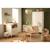 Chambre bébé 3 pièces , lit 120x60 à barreaux, commode à langer, armoire 2 portes - angele Blanc 1 - vertbaudet enfant 