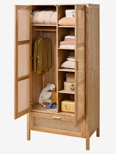 Armoire 2 portes cannage Ella bois 5 - vertbaudet enfant 
