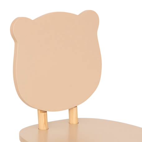 Chaise de table enfant - douceur Beige+Blanc 3 - vertbaudet enfant 