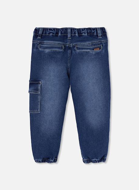 Pantalon garçon denim avec poche latérale Bleu 4 - vertbaudet enfant 