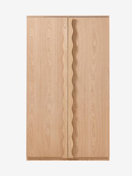 Armoire Wavy 2 portes aspect bois bois 3 - vertbaudet enfant 