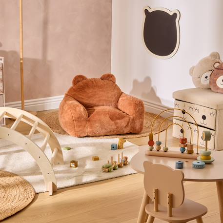 Fauteuil enfant ourson - muzi Marron 4 - vertbaudet enfant 