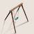 Portique simple une place en bois rond hanna Marron 6 - vertbaudet enfant 