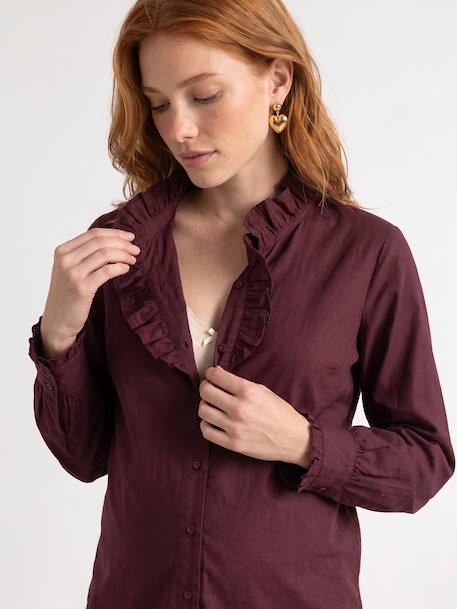 Chemise grossesse et allaitement prune 6 - vertbaudet enfant 