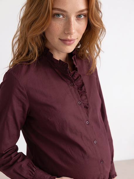 Chemise grossesse et allaitement prune 5 - vertbaudet enfant 