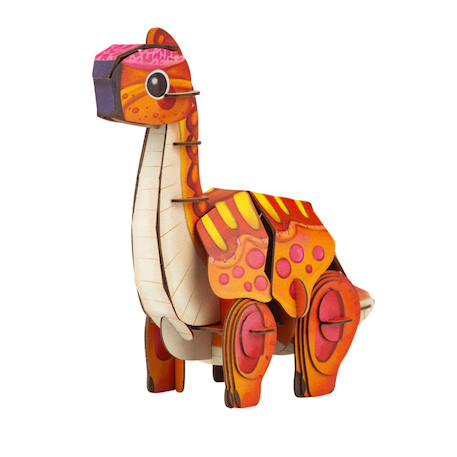 Puzzle 3d construction&son dino - brachiosaure Multicolor 5 - vertbaudet enfant 