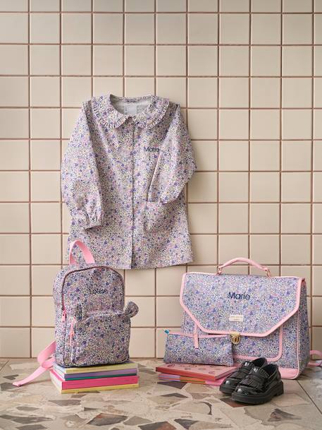 Tablier fille personnalisable lilas poudré 9 - vertbaudet enfant 