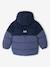 Doudoune à capuche garçon bleu+rouille 2 - vertbaudet enfant 