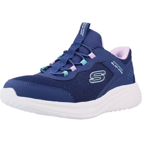 Basket fille synthétique légère et souple Bleu mnt+Bleu nvy+Noir blk+Rose ltpk+Violet lav 10 - vertbaudet enfant 
