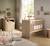 Chambre bébé duo: lit bébé 60x120 évolutif et commode à langer 2 portes décor bois hêtre - adele Marron 1 - vertbaudet enfant 