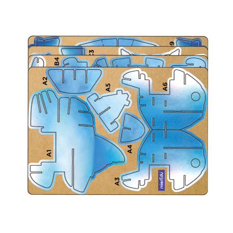 Puzzle 3d construction&son animaux marins - dauphin Multicolor 2 - vertbaudet enfant 