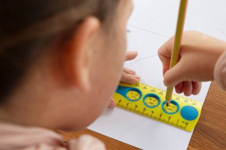 Set de règles d'apprentisssage Jaune bleu 5 - vertbaudet enfant 