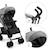 Siège Auto Kinderkraft SAFETY FIX 2 i-Size 76-150 cm avec ISOFIX, TOP TETHER, H-GUARD, SIDE PROTECT et EASY GROW Gris+Noir 2 - vertbaudet enfant 