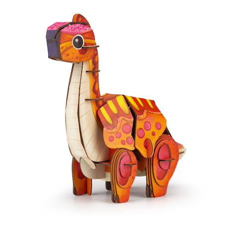 Puzzle 3d construction&son dino - brachiosaure Multicolor 1 - vertbaudet enfant 
