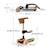 Trottinette Kinderkraft RAKET UP 2 en 1 avec Siège Réglable, Roues RGB et LED, Guidon Ajustable et Pliage Compact Beige+Black+Blue+Pink 6 - vertbaudet enfant 