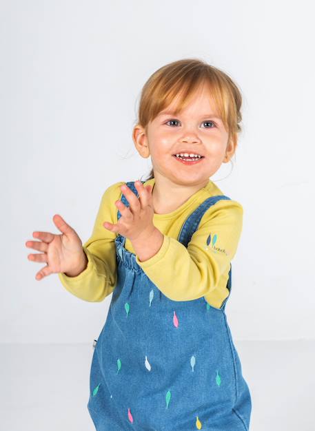 Ensemble bébé imprimé feuilles Bleu 2 - vertbaudet enfant 
