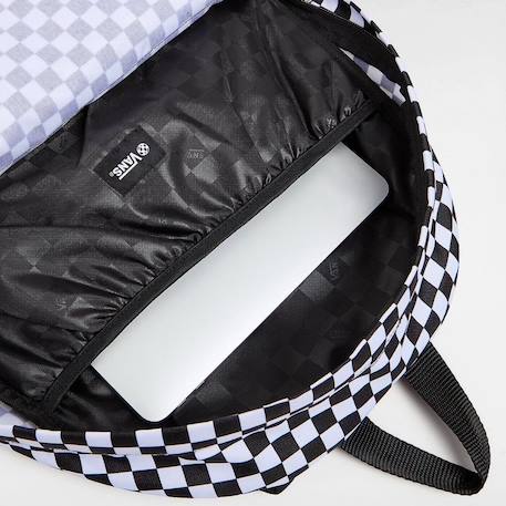 Sac à dos fille modèle old skool check Noir blckwht 1 - vertbaudet enfant 